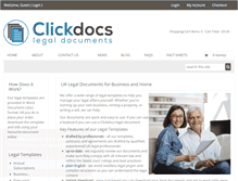 Tablet Screenshot of clickdocs.co.uk